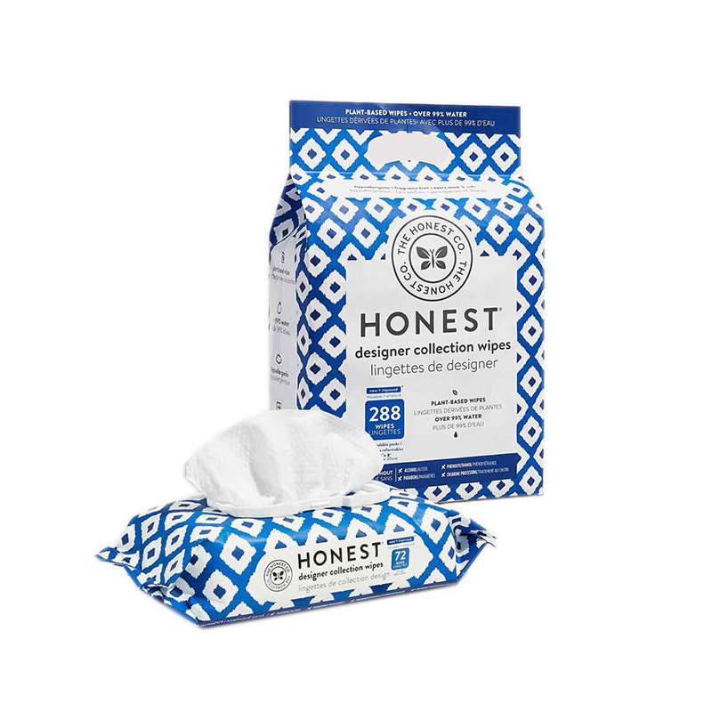 Tisu Bayi Katun Alami dan Serat Bambu Biodegradable untuk Kulit Sensitif